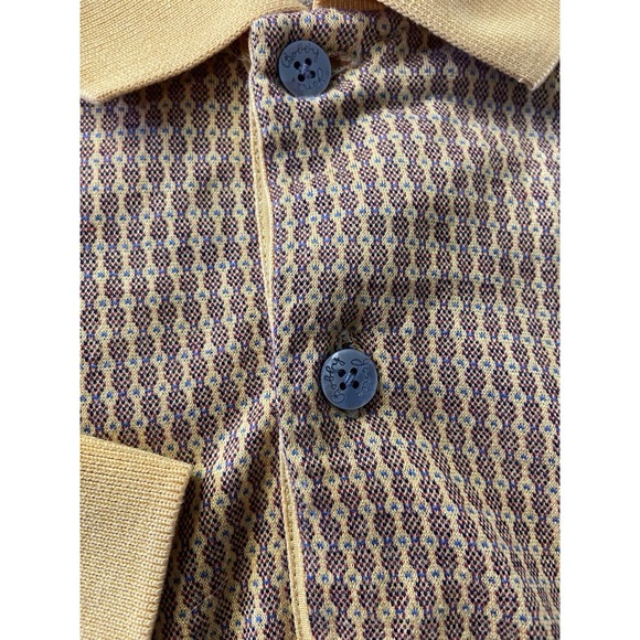 Bobby Jones Orange Designed Striped Golf Polo-Size 2XL-Lightweight 100% Cotton - Picture 9 of 11